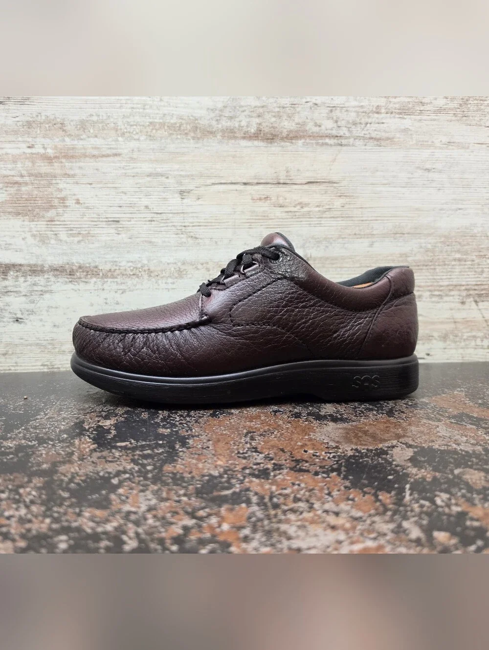 Mens SAS Bout Time Walking Shoes Sz 10 M Used Brown Leather Made in USA